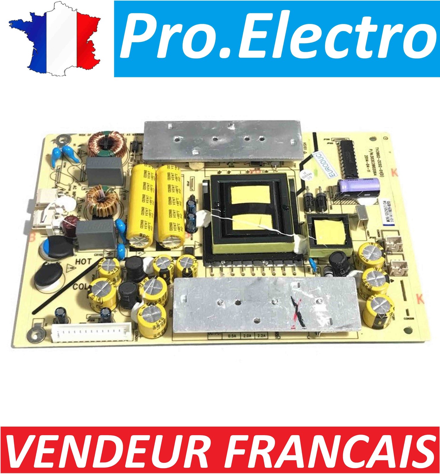 Réparer TV JVC écran noir avec carte alimentation TV3902-ZC02-01D 39-42 pouces