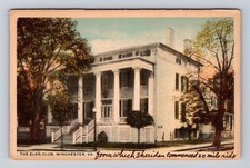 Winchester VA-Virginia, The Elks Club, Antique, Vintage Souvenir Postcard
