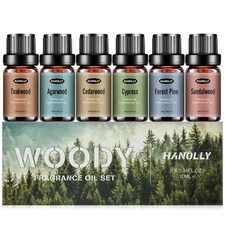 Woody Essential Oils Set, Woody Scents Fragrance Oil Aromatherapy Essential O...