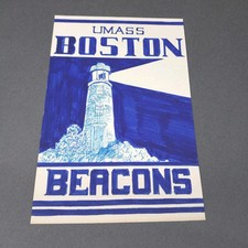 UMASS Boston Beacons 4x6 Scrapbook Collage Art Artwork