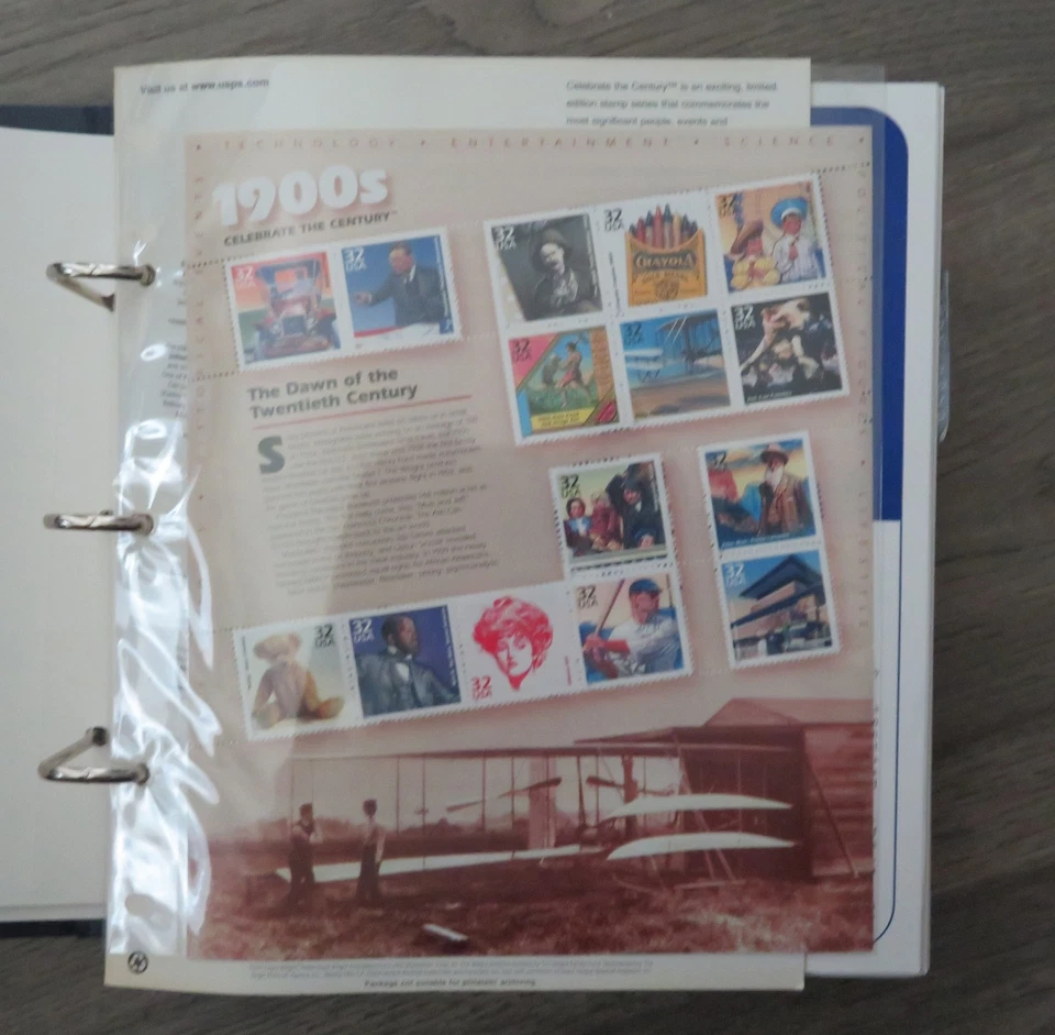 ONE (1) SET US CELEBRATING THE 20TH CENTURY FIRST DAY COVER COMMEMORATIVE STAMPS - Image 4 of 4