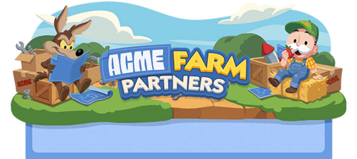✨Monopoli_Go ACME FARM Partners Event Full Carry 1/2/3/4 Slot Rewards✨