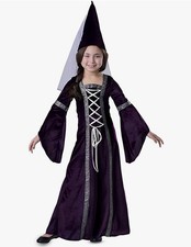 Kids Girl Medieval Renaissance Princess Dress Halloween Fancy Cosplay Costume