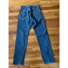Vintage Wrangler Blue Denim High Rise Boot Cut Jeans 13MWZG Women  s 27x32.5