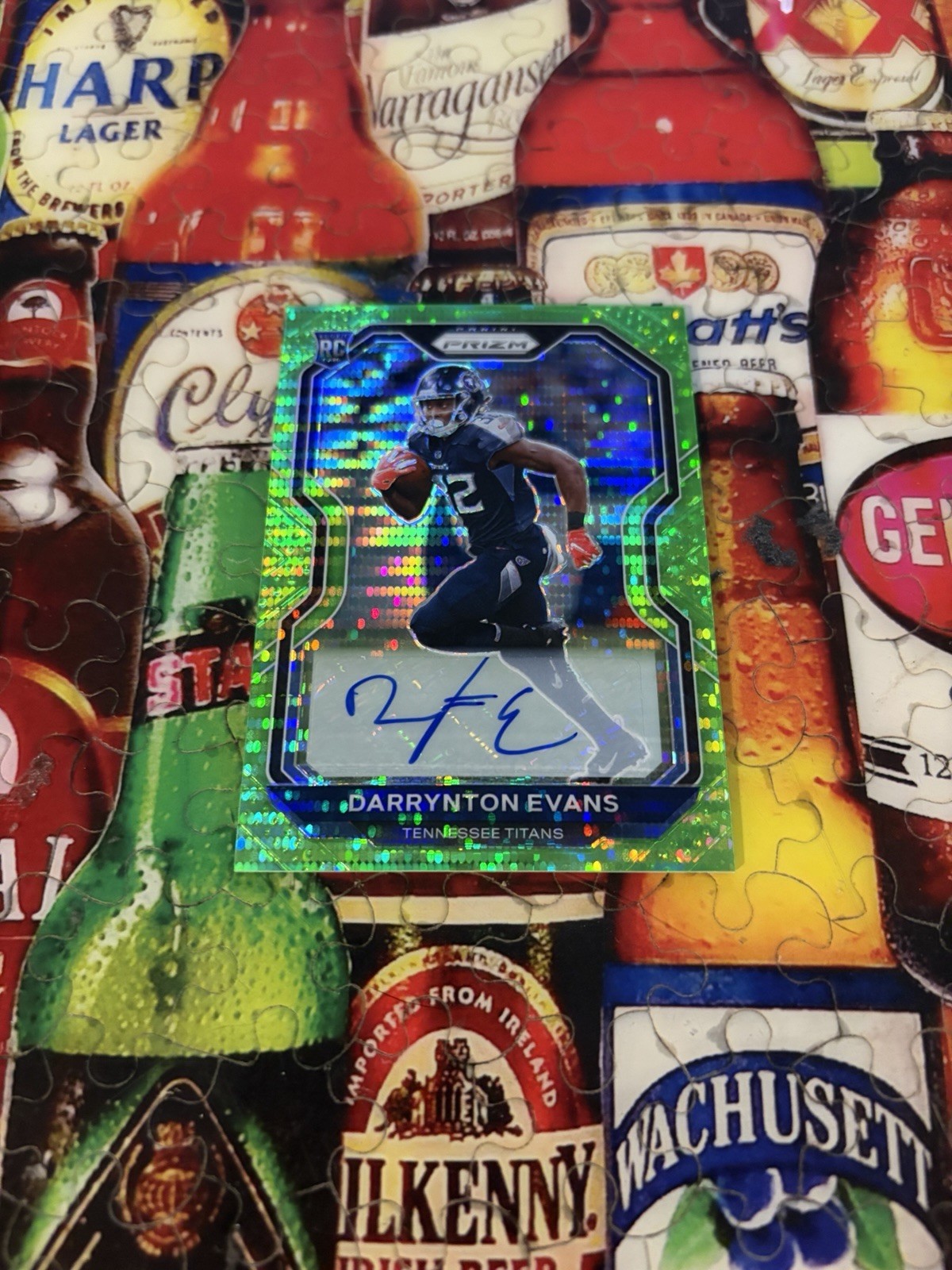 Darrynton Evans Panini Prizm #396 Neon Green Pulsar