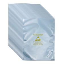100Pcs Anti Static Bags Shielding Bag 6.3" x 9.1" Open Top Silver Gray