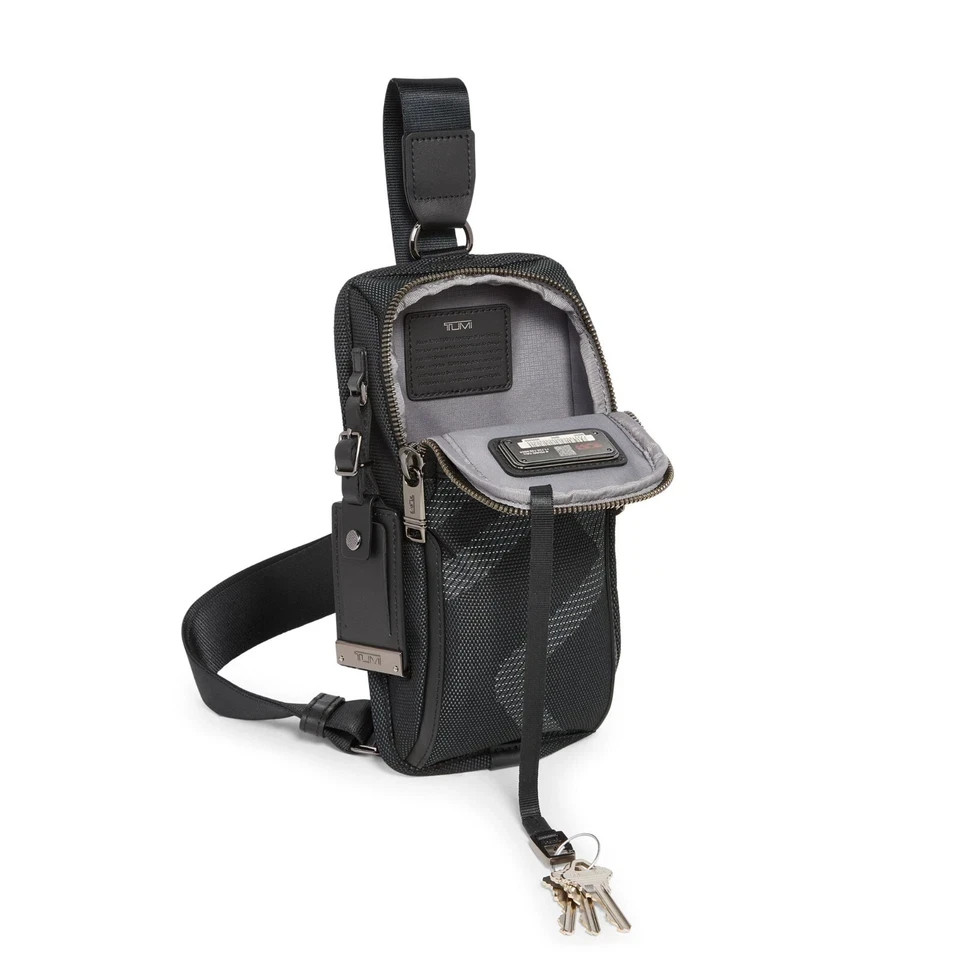 TUMI Alpha 3 Compact Sling One Shoulder Bag Popular Model Black outlet HOT