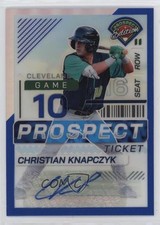 2024 Prospect Edition Blue Prizm Signatures 106/149 Christian Knapczyk Auto 1a7j