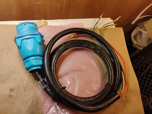 Meltric 33-38561 DS7c 30A 600VAC Inlet/ Plug w/ Cord - Fast Ship