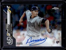 2020 Topps Chrome Andres Munoz Auto Autograph RC #RA-AMU Padres Rookie