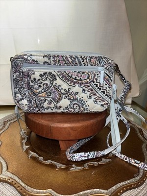 VERA BRADLEY SOFT SKY PAISLEY WALLET CROSSBODY RFID 38193-18259