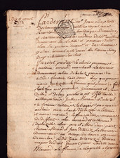 BOURGES (18) Antoine Morand Laboureur / GENERALITE 2 SOLS in 1770