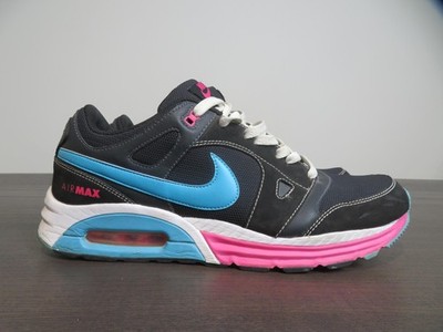 Nike Air Max Lunar Shoes Mens Size 11.5 Black Pink Blue Running 443915-002 Gym