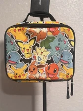 Pokémon Bioworld Kids Insulated Lunch Tote 10H 10L 3W Used