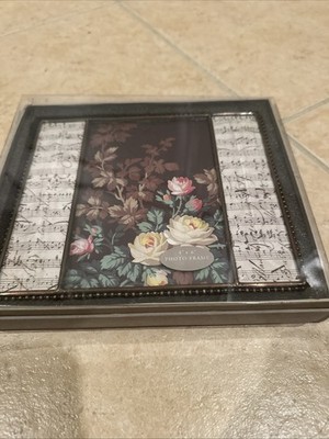 NEW Fringe Studio Music 4x6 Picture Frame Beveled Glass Pretty! Open box