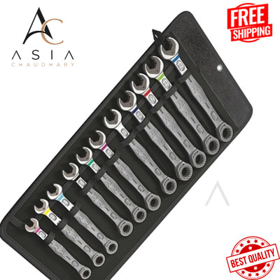 Wera Joker 11-Piece Metric Ratcheting Combination Wrench Set Rare.