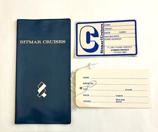 SITMAR CRUISES  TTS FAIRWIND Passenger Information Folder  6 Unused Baggage Tags