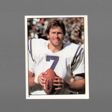 1981 Topps Football Stickers Bert Jones Baltimore Colts #9 Near Mint or Better