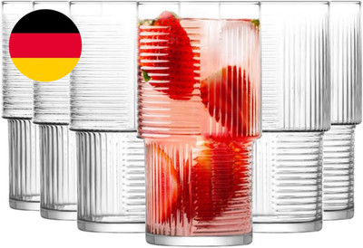 Glasmark KROSNO 1992 Gläser Set Trinkgläser Cocktailgläser 6 Stück Hoch Spülmasc