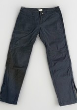 Free People Cropped Ankle Zip Y2K Navy Blue Low Waist Pants