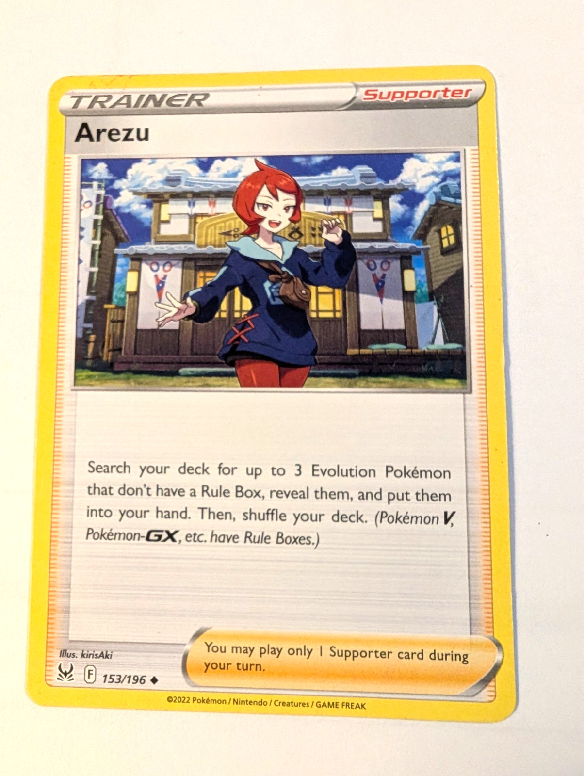 Pokémon Card - Arezu 153/196 Pokemon