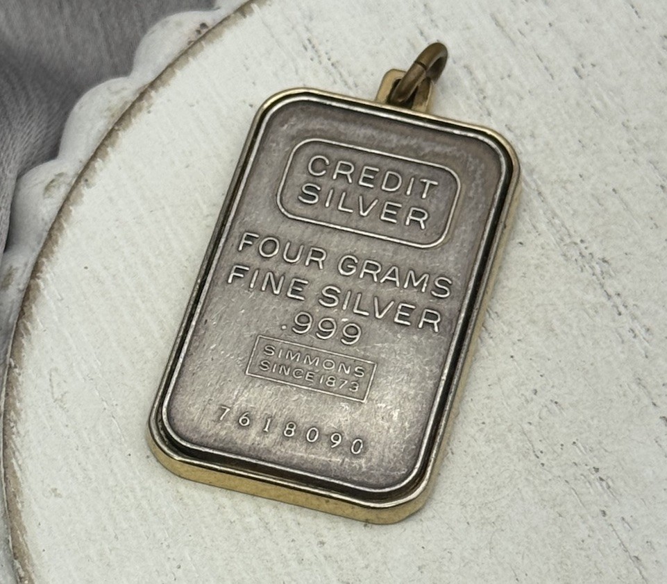 Credit Fine Silver .999 Simmons Since 1873 1.6in / 4G | eBay