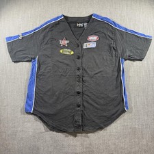 NASCAR Racing Shirt Button Up Mens XL Speedway 1948 Race Car Jerry Leigh Racing