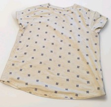 Sonoma Women's Short Sleeve Everyday Essential Tee XL White Blue A3-0140