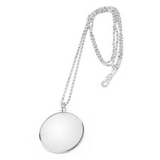 Magnifying Glass Necklace Monocle, 5X Necklace Magnifier with 1.6 inch Glass ...