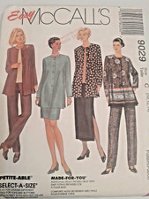McCall's 9029 Jacket Top Pull On Pants Skirt Sewing Pattern Ladies 10 12 14 UC