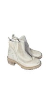 Vince Camuto rhinestone  Suede  Tan leather sand color size Kids 13 Side Zip