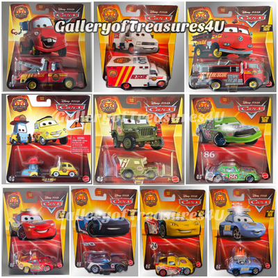 Disney Cars Race & Rescue Red Chick Hicks Mater Luigi Guido