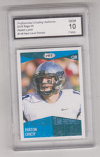 2016 - SAGE HIT - #149 - Paxton Lynch - ROOKIE CARD - GRADED GEM MINT 10!!!. rookie card picture