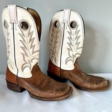Larry Mahan Women s Western Cowboy Boots Size 6B Brown Leather Vintage Tobacco