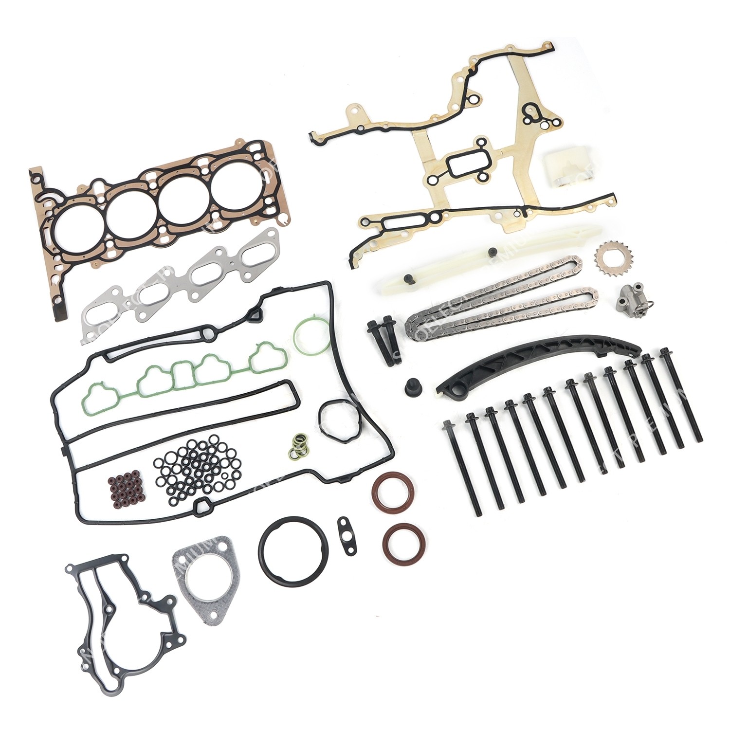 For 2011-15 Chevrolet Cruze 1.4L Turbo Head Gasket Bolts Set & Timing Chain Kit