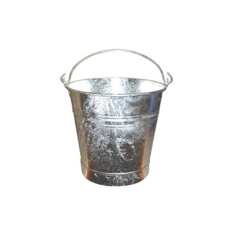 Seau galvanisé D.28 cm Guillouard, l'excellence de l'acier anti-rouille de 11L