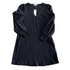 BB Dakota by Steve Madden Dress Women's Ruston Mini Black Long Sleeve S NWT