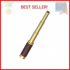 Pirate Monocular Telescope, 25x30 High Powered Zoomable Collapsible Brass Spygla
