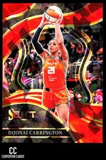 2024 Panini Select WNBA #233 DiJonai Carrington Prizms Red Ice Connecticut Sun