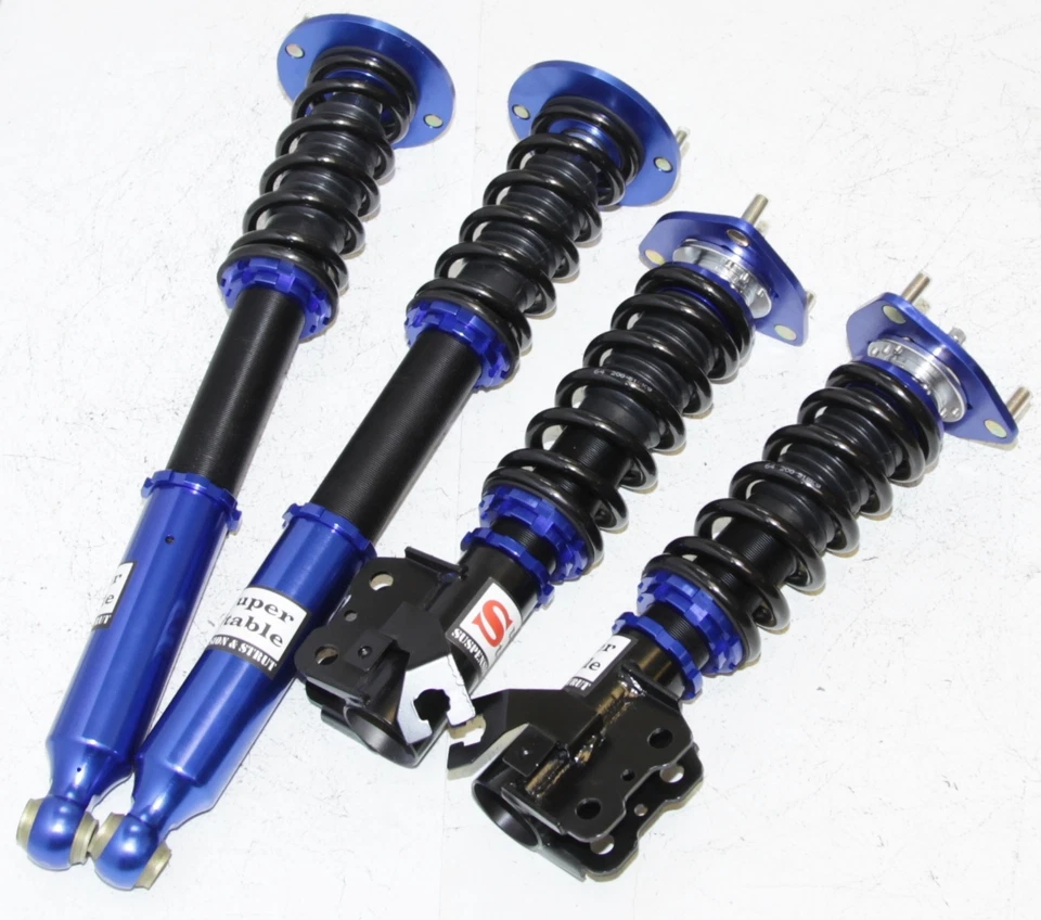  Coilover Suspension Kits 16Ways Damper fits 1995-1998 NISSAN 240SX S14 BLUE - Image 4 of 4