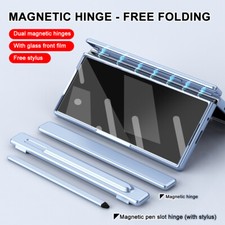 Magnetic Hinge Case Full Protective Cover Pen for Samsung Galaxy Z Fold 7 6 5 4