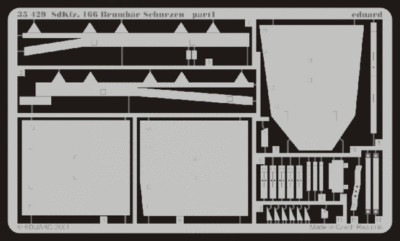 35429 Eduard 1/35 SdKfz. 166 Brummbär schurzen photo etched Set for Tamiya 35077