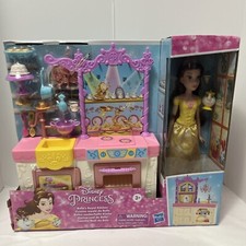 Disney Princess Beauty Beast Belle's Royal Kitchen Playset Doll Accessories