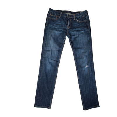 Vigoss Jeans Womens 34X31 Blue The Dublin Skinny Fading Denim Mid Rise