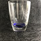 CiROC Vodka Glass Cobalt Blue Weighted Base Old Fashion Tumbler 9oz Italy SINGLE