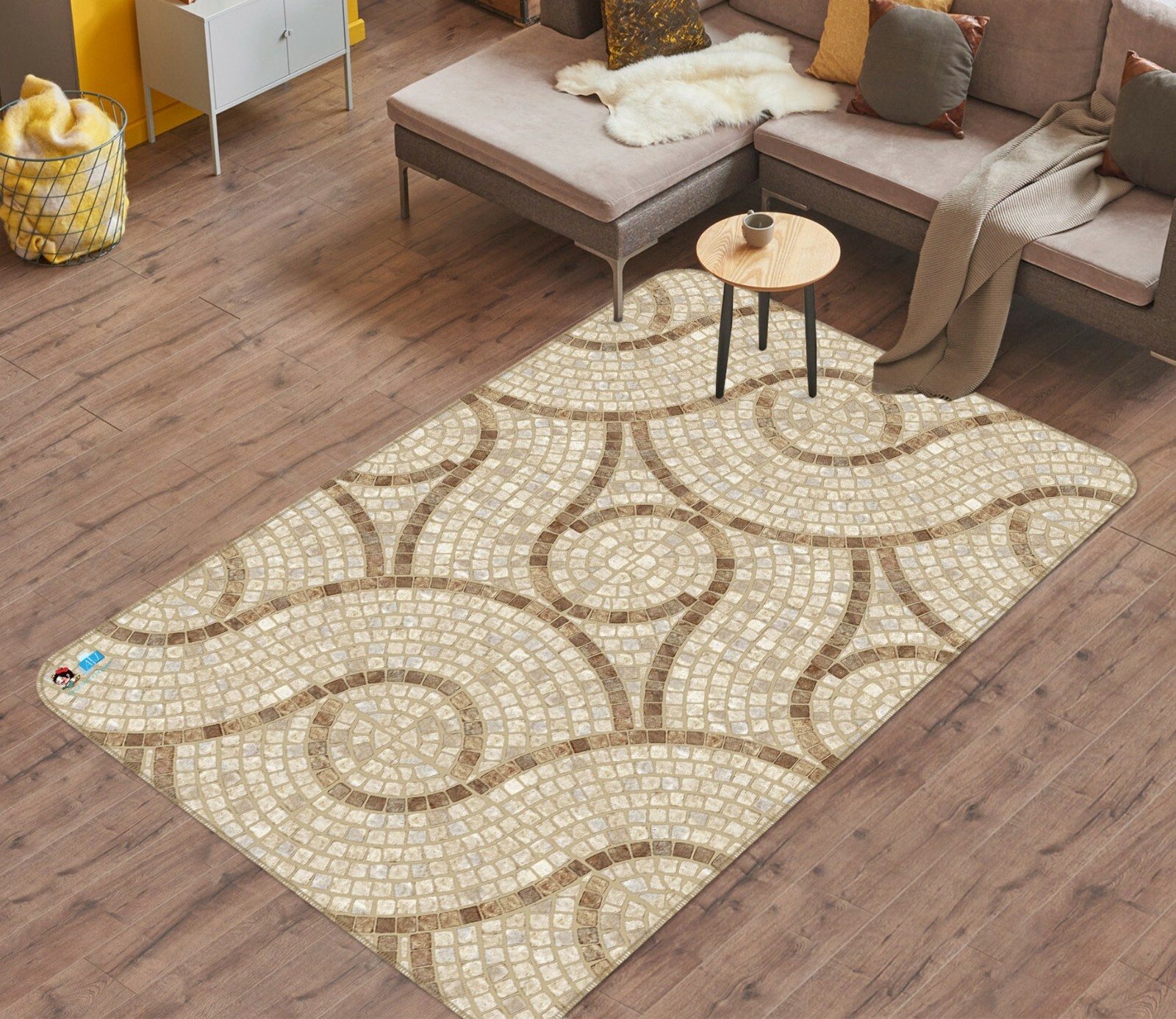 3D Brown Texture ZHUB534 Game Non Slip Rug Mat Photo Carpet Amy