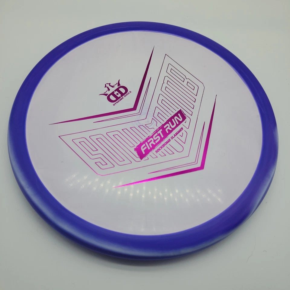 Dynamic Discs First Run Orbit Sockibomb Slammer (Ricky Wysocki) Purpl/Laven 174g - Image 2 of 3
