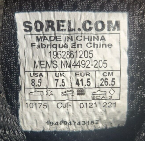 Sorel Caribou Street Waterproof Boots Mens Sz 8.5 Blackened Brown Leather Rain - Picture 11 of 12