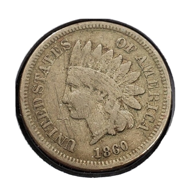 1860 (Pointed Bust) Indian Head Cent FINE Details eBay