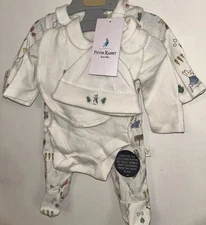 M&S Peter Rabbit Cream 4 Piece Unisex Cream Starter Set~Newborn ~ 7.6 Lbs